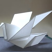 Оригами "Голубь", автор Свиридов Роман Владимирович