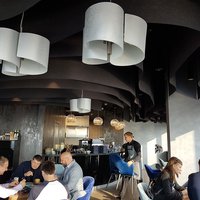 Черный потолок в ресторане Panorama 360