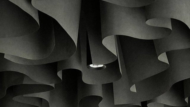 Офисный потолок Wave ceiling цвета графит