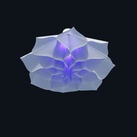 RGB подсветка кинетического светильника с сотовой структурой
