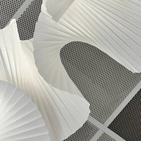 Плиссе, выполненное из негорючей архитектурной бумаги Drop Paper®