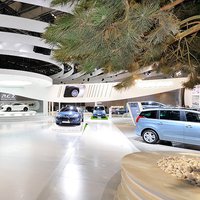 Негорючие потолки на auto show FRANKFURT PEUGEOT