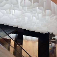 Белый потолок Wave ceiling® из архитектурной бумаги