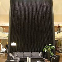 Decorative paper partition with honeycomb structure 