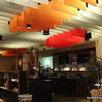 Drop Stripe paper ceiling 