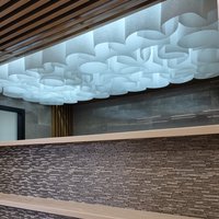 Потолок Paralume® использовала дизайнер Ольга Барабаш в оформлении холла Мед. центра