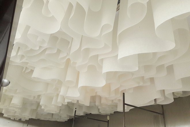 Бумажный потолок Wave ceiling® от Paper Design®