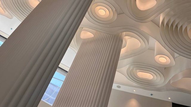 Подвесной потолок из архитектурной бумаги