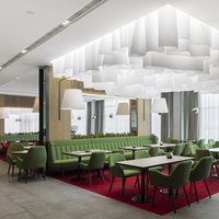 Декоративный потолок Wave ceiling, Hilton Hotel в Новороссийске