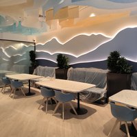 Декоративный потолок Paper Design в ресторане ВТБ