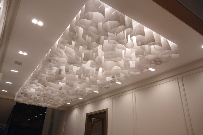 Декоративный потолок Wave ceiling® в частном доме