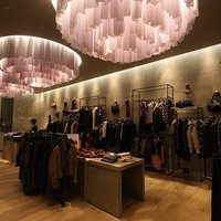 Designer luminaires for a clothing store 