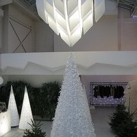 Architectural paper New Year decorations 