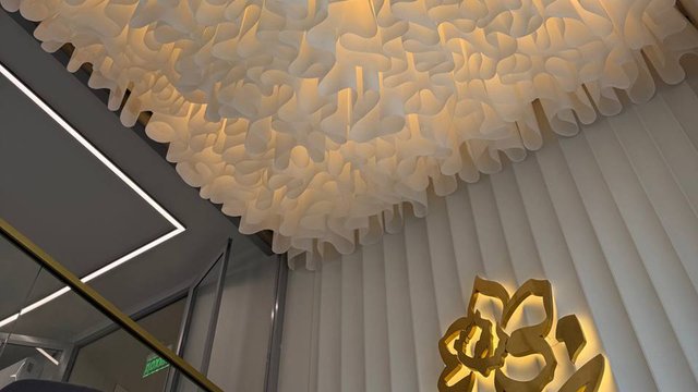 Бумажный потолок в клинике «Имидж Лаб», Нижний Новгород