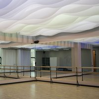 Ламельный потолок с RGB подсветкой