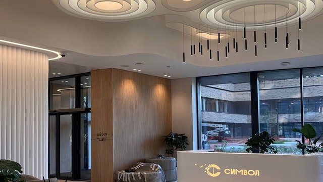 Потолок-космос «Кольца Сатурна» для ЖК Символ