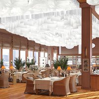 Дизайнерский потолок для ресторана на корабле