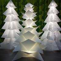 Designer architectural paper Christmas trees, photo Paper Design 