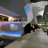 Дизайнерский потолок в National Bank