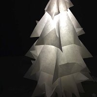A paper cone Christmas tree 
