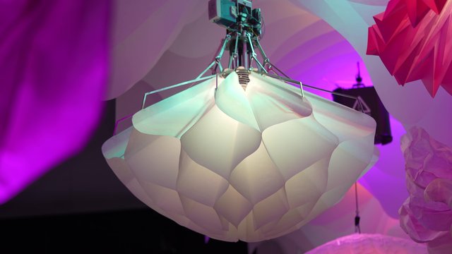 Раскрывающиеся цветы Kinetic Form на стенде Paper Design®