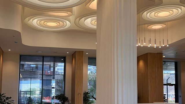 Дизайн потолка для ЖК Символ в москве