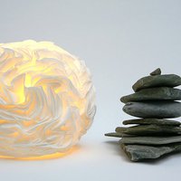 Лампа-цветок ручной работы