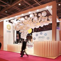 Non-flammable screens for exhibitions 