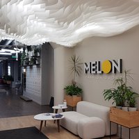 Негорючий потолок для офиса Melon Fashion Group в Санкт-Петербурге