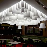 Негорючий потолок Wave Ceiling. Отель Хилтон, Новороссийск