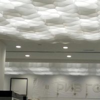 Негорючий сотовый потолок Honeycomb® ceiling. Крупный план.