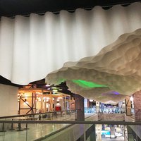 Негорючий потолок для торгового центра НОРА