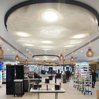 Unusual wave ceiling for Lotte Plaza 