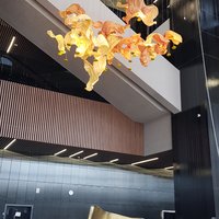 Огненная люстра из архитектурной бумаги