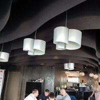 Non-flammable black ceiling for Panorama 360 bar 