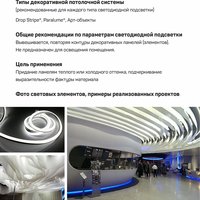 Освещение гибким монохромным неоном