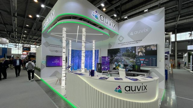 Световые колонны-березы для стенда AUVIX