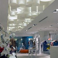 Backlit ceiling for the store 