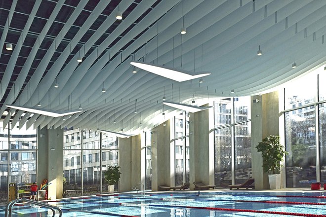 Потолок для бассейна World Сlass, г. Москва