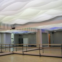Декоративный потолок для фитнес-клуба