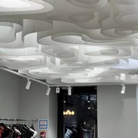 Красивый потолок для магазина одежды