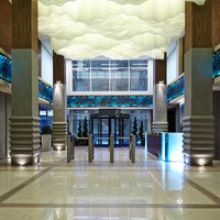 Входная группа бизнес-центра Port Plaza, автор проекта Ольга Глазунова Art Impress Ltd.