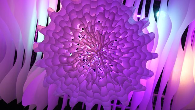 Бумажный светильник Aquamorph Light вид снизу