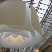 Дизайнерский светильник из архитектурной бумаги