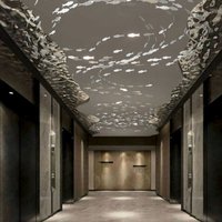 Украшение на потолок - плоские серебряные рыбки Flat-Fish