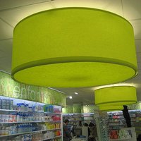 Green Paper Lampshades 